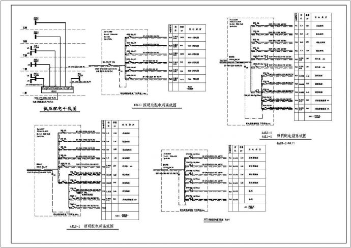 某地区电气辅助楼施工CAD设计图纸_图1