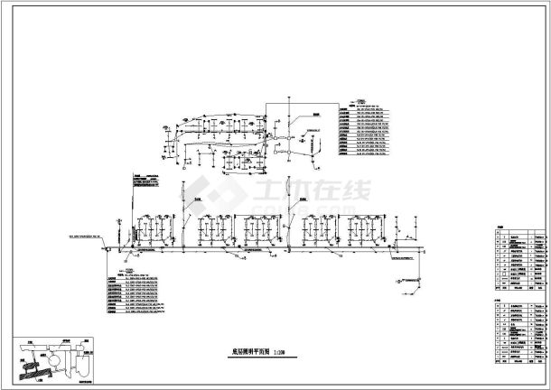 某地区电气小学施工CAD设计图纸-图一