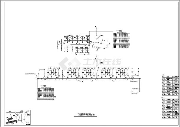 某地区电气小学施工CAD设计图纸-图二