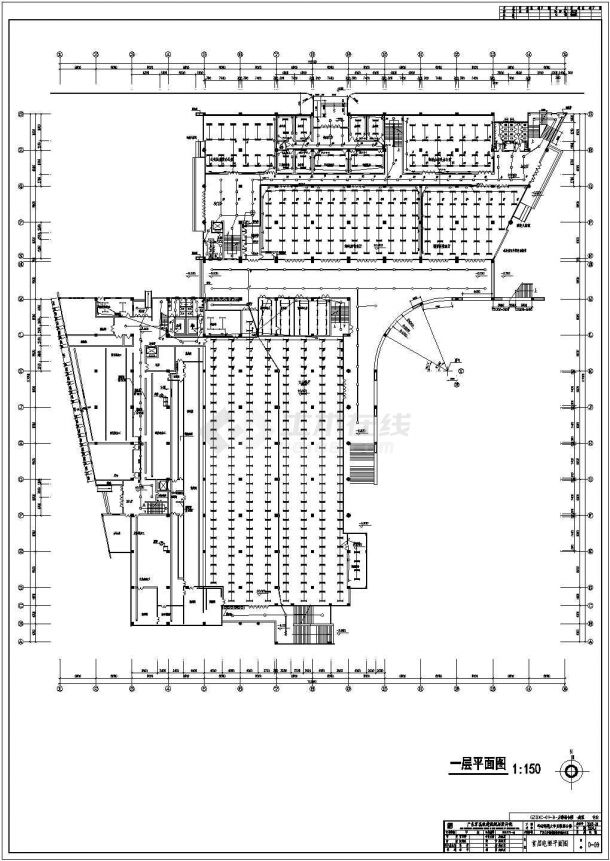 某地区后勤电施平面CAD设计图纸-图二