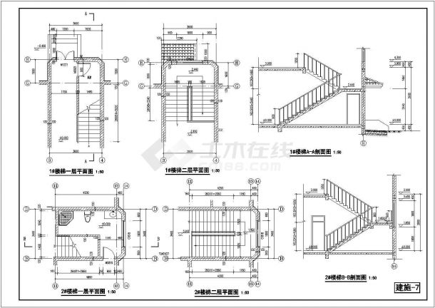 欧式风格大方二层双拼农村房屋详细建筑设计图-图二