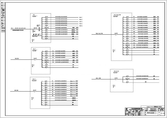 某地区后勤楼配电系统全CAD设计图纸_图1