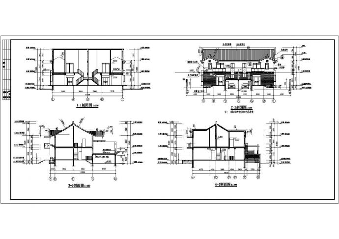 乡村二层双拼农村房屋详细建筑设计图_图1