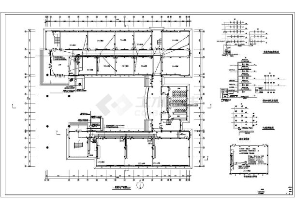 某地区教学楼电气设计方案10CAD设计图纸-图二