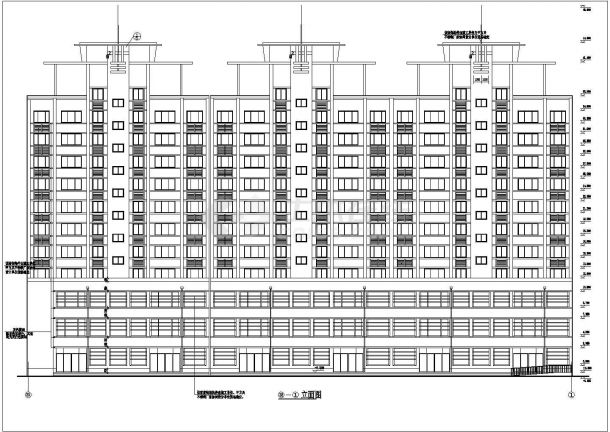 湖北省某城市中心高层公寓设计方案-图二