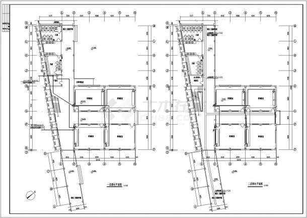 某地区某学校教学楼电施CAD设计图纸-图二