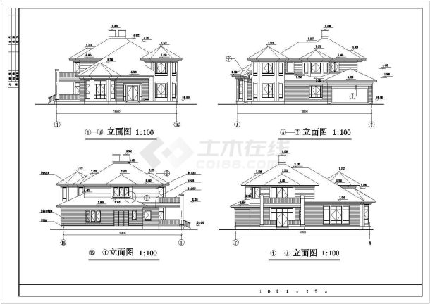 某地二层别墅方案建筑规划设计施工图纸-图一