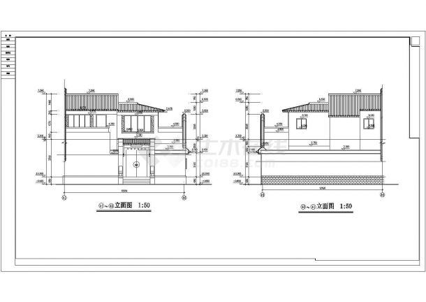 某地区住宅建筑CAD设计施工图纸-图二