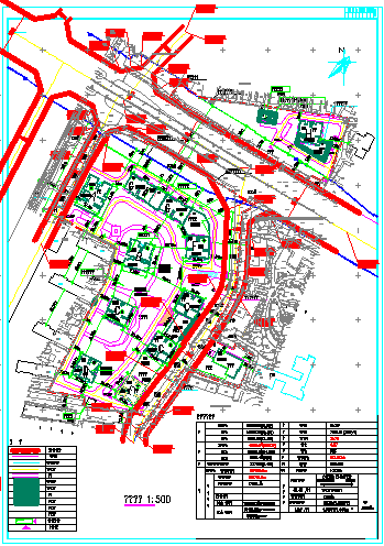 某住宅建筑规划施工图总图设计-图一