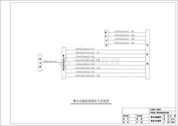 某地区师范大学体育馆舞台灯光音箱CAD设计图纸-图五