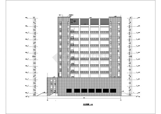 某地通信机房楼建筑设计施工图CAD全套-图二