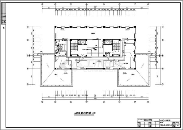 某地区网络平面电气CAD设计图纸-图一