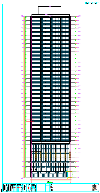 某高层豪宅住宅楼全套建筑cad设计施工图-图二