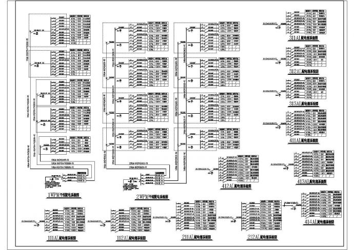 某地区夏县二中2#电气CAD设计图纸_图1