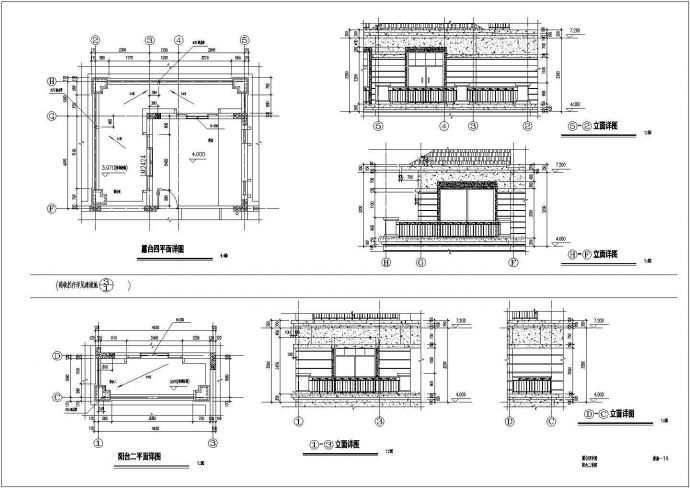三层现代平屋顶住宅施工建筑设计图纸_图1