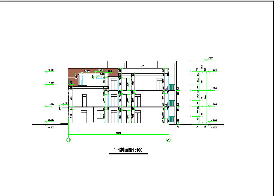 某三层幼儿园建筑CAD设计施工图纸