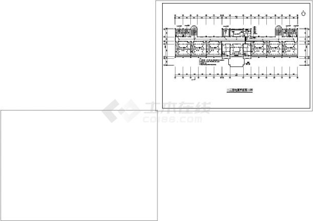 某地区某学校教学楼电气CAD设计图纸-图二