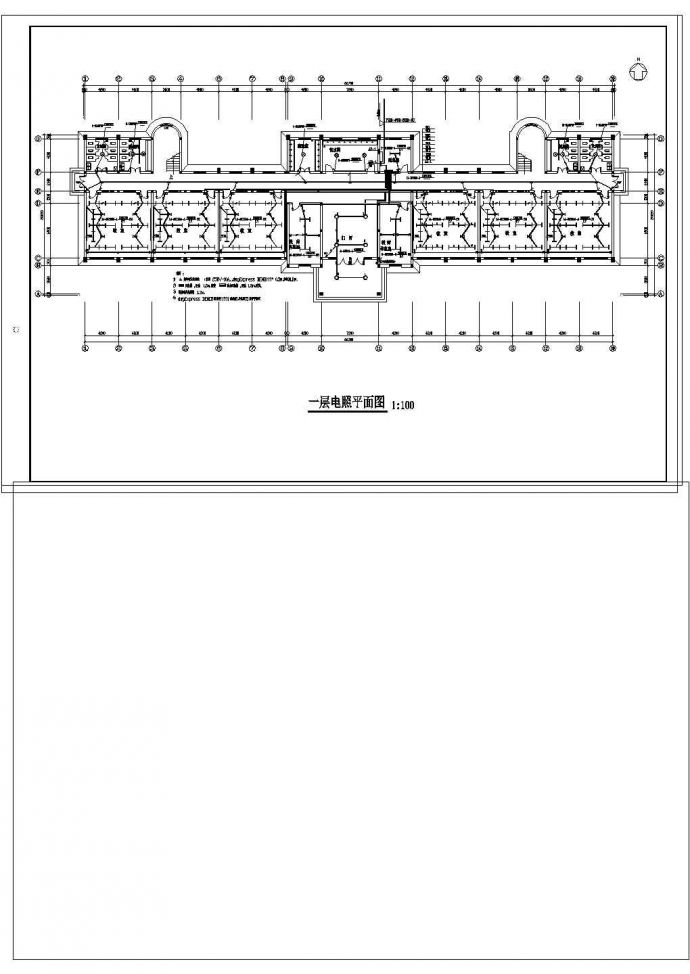 某地区某学校教学楼电气总CAD设计图纸_图1