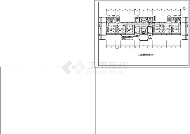 某地区某学校教学楼电气总CAD设计图纸-图二