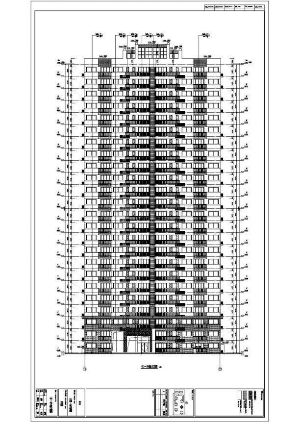 某14547平方米高层住宅楼全专业施工图CAD-图一