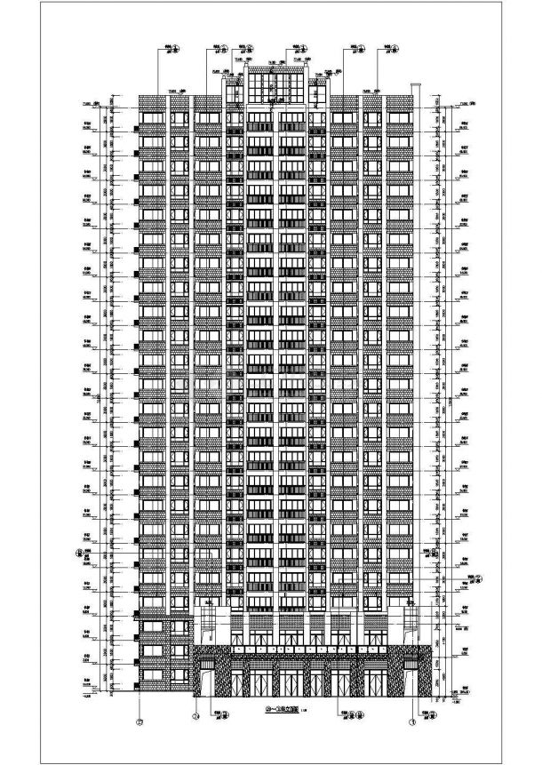 某17021平方米高层住宅楼全专业施工图CAD-图二