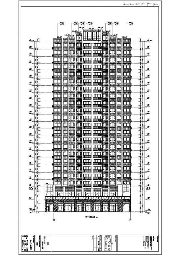 某14600平方米高层住宅楼全专业施工图CAD-图二