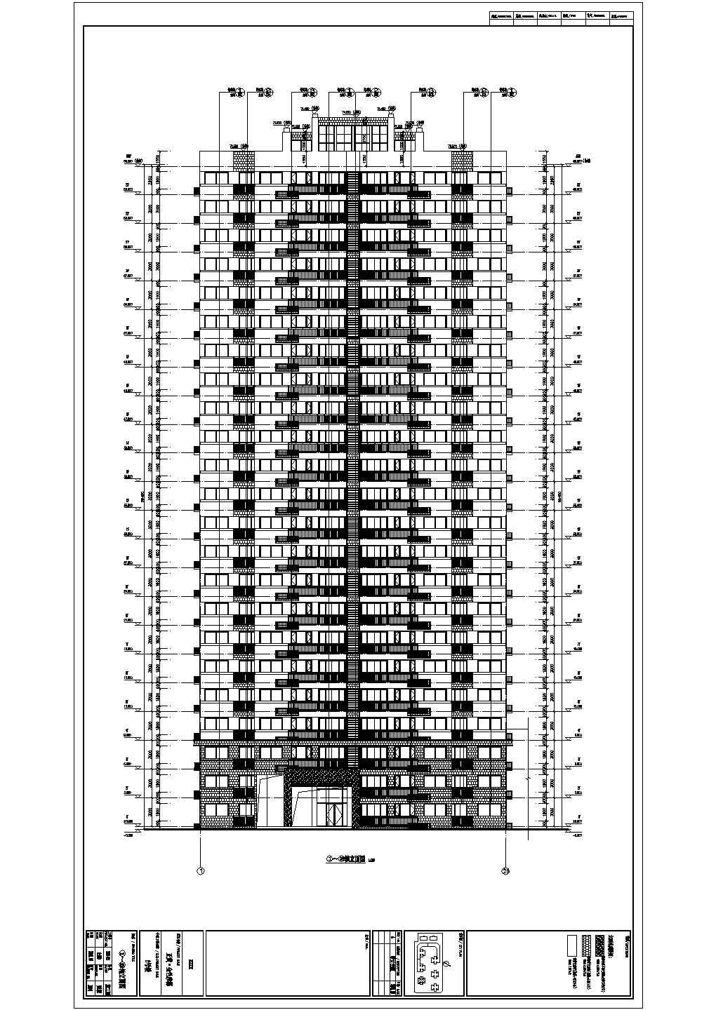 某14172平方米高层住宅楼全专业施工图CAD