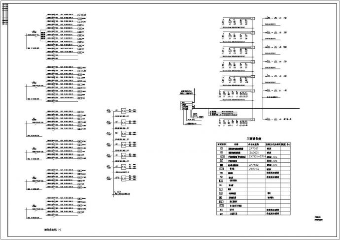 某地区学校综合楼照明结线系统CAD设计图纸_图1