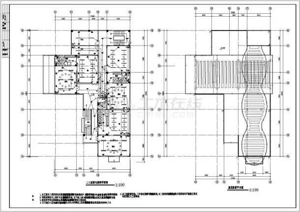 某地区幼儿园电气平面CAD设计图纸-图二