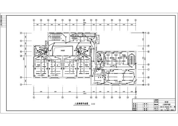 某地区幼儿园电气总CAD设计图纸-图二