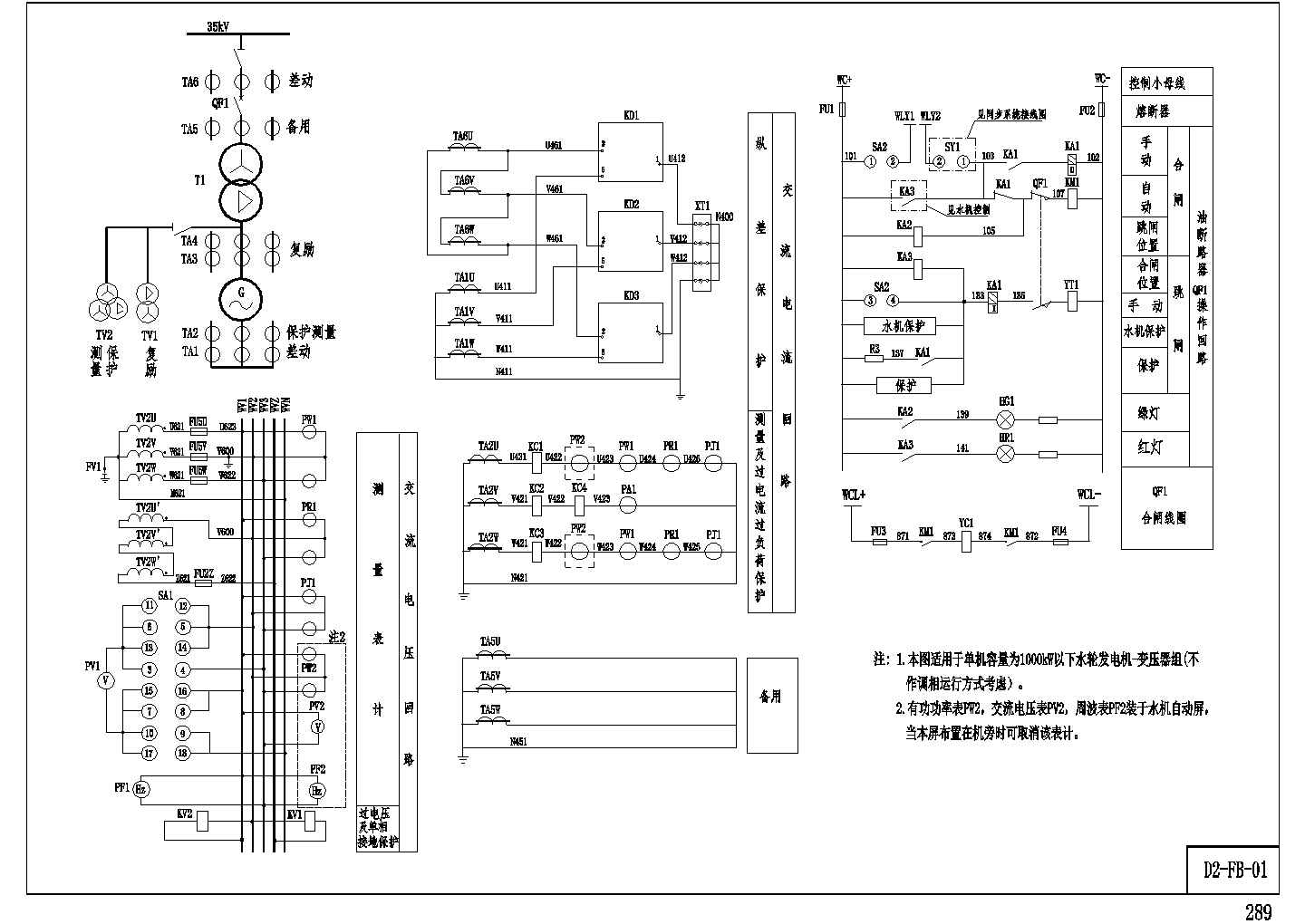 小水电站机电设计图（D2）-FBCAD图