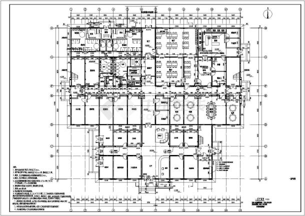 5层养老院建筑施工图纸（含大样图）-图一