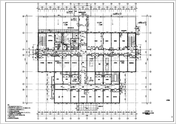 5层养老院建筑施工图纸（含大样图）-图二