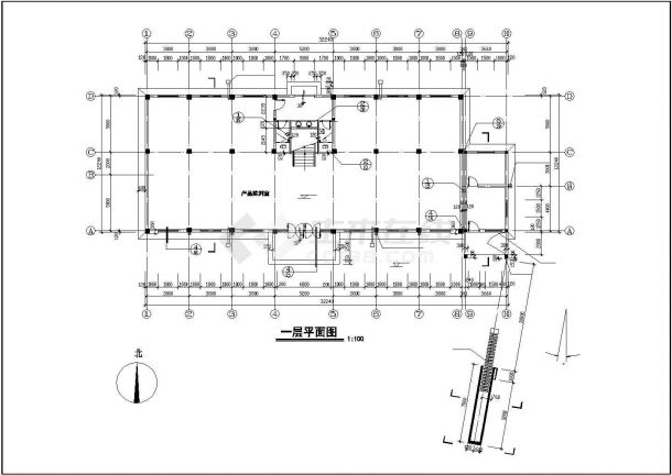 三层带现代风格住宅楼施工详细建筑设计图-图二