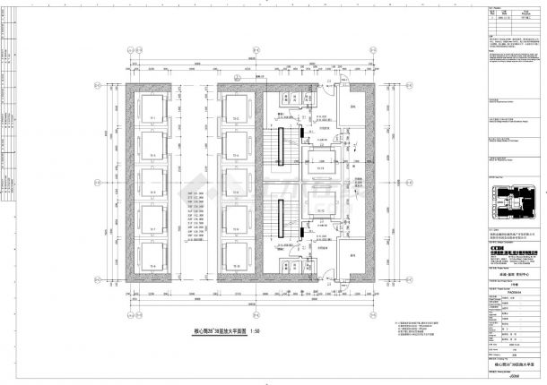 卓越·皇岗世纪中心2号楼建施060放大平面CAD图.DWG-图一