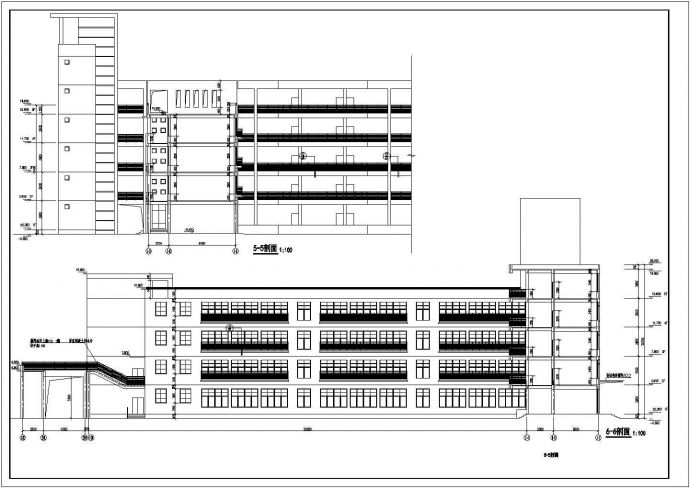 某地区五层教学楼建筑设计规划施工图_图1