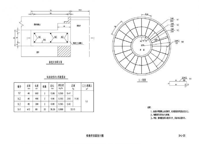 S-L-25检查井加固设计图CAD图.dwg_图1