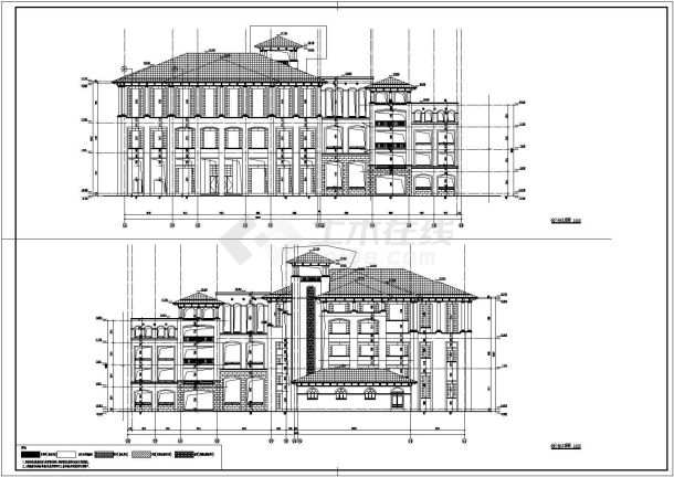 某地区三层综合楼建筑设计规划施工图-图二