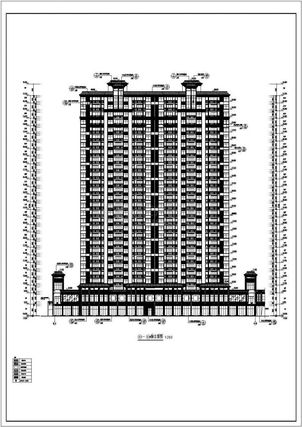 某地28层住宅楼建筑设计施工图（含二层地下）-图一