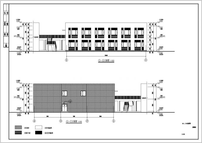 某地两层宿舍楼建筑及结构设计施工图纸_图1