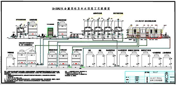 30吨TCL重金属回收工艺流程图_图1
