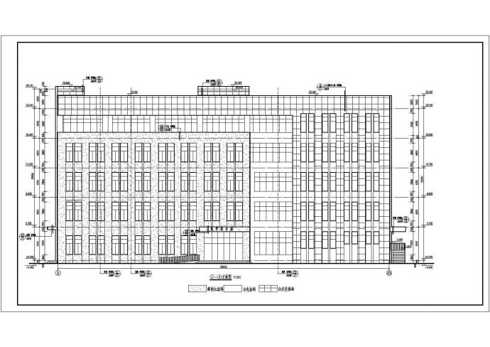 某学院5层综合教学楼建筑结构施工图（含水）_图1