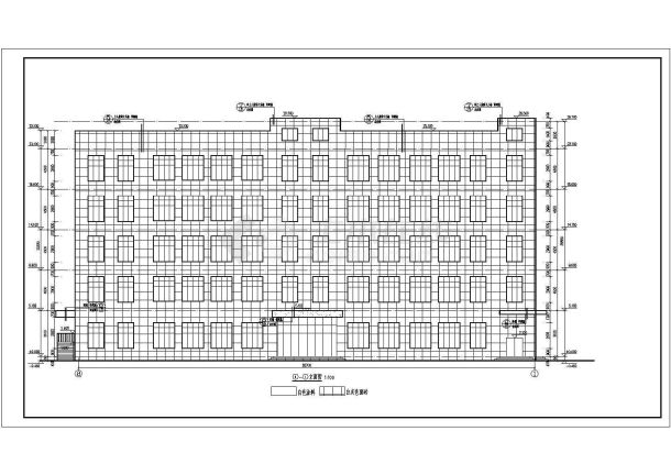 某学院5层综合教学楼建筑结构施工图（含水）-图二