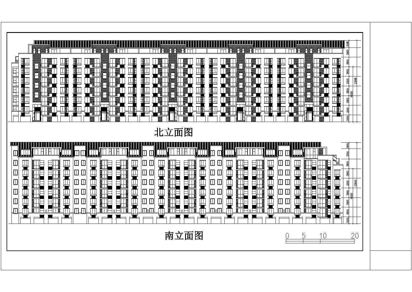 辽宁省某城市六层小区住宅CAD设计图