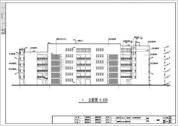 某地区小学教学楼规划设计建筑施工详图-图二