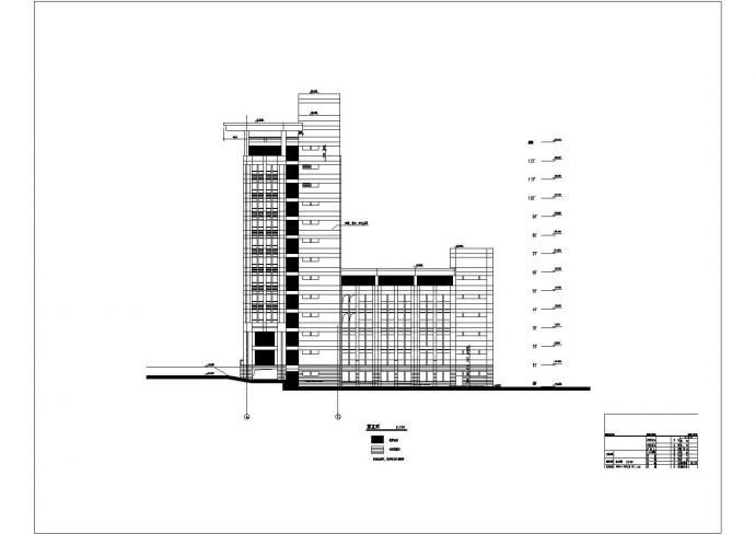 某地区多层学校行政楼建筑设计规划图_图1