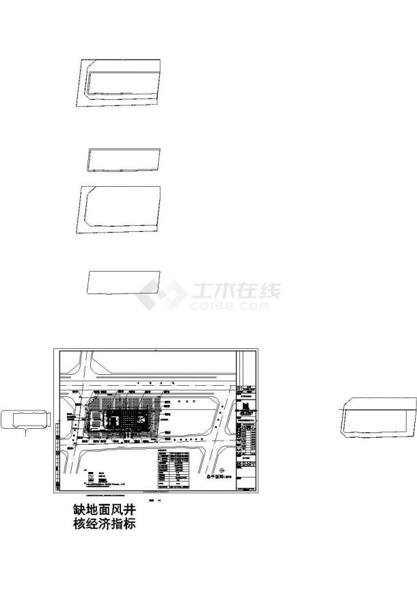 河南旅游中心施工设计cad图，含设计说明-图一