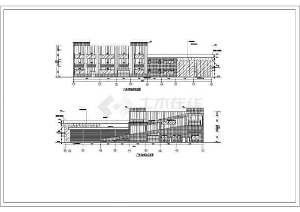 某地本田4S店建筑CAD设计施工图-图二