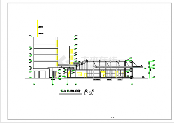 某城市三层汽车站建筑CAD设计施工图纸-图一