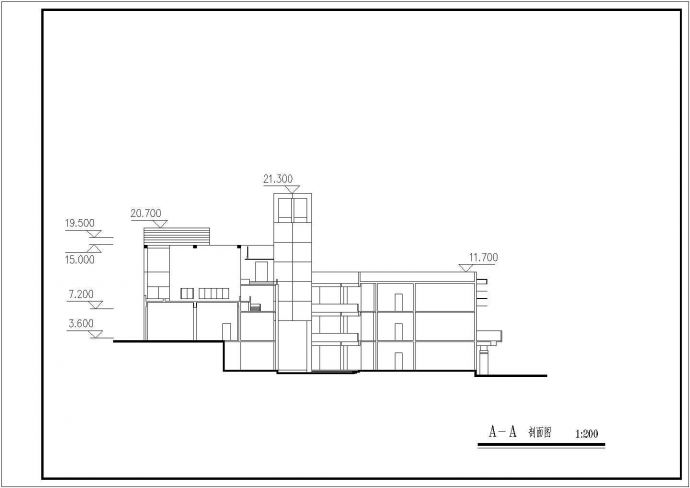 某地区四层幼儿园建筑设计规划方案图_图1
